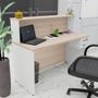 Imagem de Balcão Atendimento Recepção Consultório com Gaveta 120x60cm