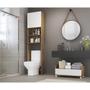 Imagem de Balcão Banheiro com 1 Gaveta e Rodízios Multimóveis Rustic/Branco