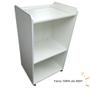 Imagem de Balcão Caixa Ilha P/ Loja Recepção Simples 60cm Sem Parafuso Aparente MDF Branco