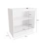 Imagem de Balcão Celeste Kappesberg 100% MDF 2 Portas Branco 80cm