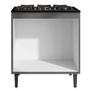 Imagem de Balcão Cooktop 2 Portas Andréia Cinza Fosco AJL Móveis