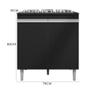 Imagem de Balcão Cooktop Andréia 79cm com 2 Portas - AJL Móveis