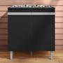 Imagem de Balcão Cooktop Andréia 79cm com 2 Portas - AJL Móveis