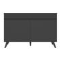 Imagem de Balcão Cozinha Gabinete Pia 120 cm 2 Portas Veneza Multimóveis MP3738 Preto/Preto