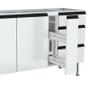 Imagem de Balcão de Aço 160 Gaia com Tampo Cozimax Branco 