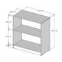 Imagem de Balcão De Atendimento Com Prateleira 100% MDF Modelo New 89x95x45 cm Comac