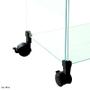 Imagem de Balcão de Atendimento Modulado em Vidro com Rodízios - 1,10 x 0,90 X 0,40