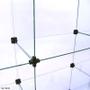 Imagem de Balcão de Atendimento Modulado em Vidro com Rodízios - 1,50 x 1,00 x 0,30