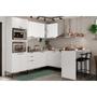 Imagem de Balcão de Cozinha Modulado Alpha 2508 Canto Reto c/ 1 Porta c/ Tampo 94cm Freijo/Off White - Carraro
