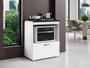 Imagem de Balcão de Cozinha Para Cooktop 5 Bocas e Nicho Para Forno Slim Branco