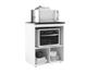 Imagem de Balcão de Cozinha Para Cooktop 5 Bocas e Nicho Para Forno Slim Branco