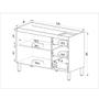 Imagem de Balcão de Cozinha para Pia 120 Cm 2 Portas 3 Gavetas Quiditá