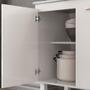 Imagem de Balcão De Cozinha Para Pia 158cm 3 Portas 3 Gavetas Branco Fisher Nicioli