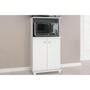 Imagem de Balcão de Escritório Multiuso BL-3307 c/ 2 Portas e Nicho p/ Microondas 60cm Branco - Tecno Mobili