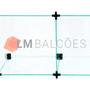 Imagem de Balcão de Vidro Caixa - C/ Conectivo Preto MOD.50 - 1,50 x 1,10 x 0,30m