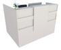Imagem de Balcão em L Recepção Caixa 136cm Branco - Linha Premium  1.1