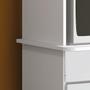 Imagem de Balcão Micro-ondas Ditália 2 Portas BA-30 Branco Cozy