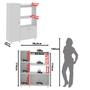 Imagem de Balcão Multiuso para Forno e Micro-ondas com 3 Portas Multimóveis CR20341