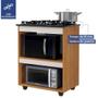 Imagem de Balcão Para Cooktop 4 Bocas Turim Naturalle Com Off White