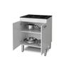 Imagem de Balcão para cooktop 5 bocas 2 portas branco nauru