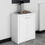 Imagem de Balcão Para Escritório com 2 Portas Branco Tecnomobil