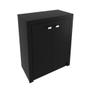 Imagem de Balcão Para Escritório com 2 Portas ME4103 Preto Tecnomobili