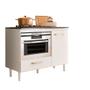 Imagem de Balcão Para Forno E Cooktop 106 Cm 1 Porta 1 Gaveta Branco-Sete Estrela