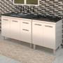 Imagem de Balcao Pia 120cm e Cooktop 5 Bocas Branco Mobbs