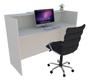 Imagem de Balcão Recepção 137cm Branco - Linha Premium - Modelo 1.1