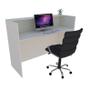 Imagem de Balcão Recepção Caixa 141cm Branco - Linha Premium - Mod 1.3