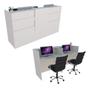 Imagem de Balcão Recepção Caixa 160cm Branco - Linha Premium - Mod 1.1