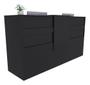 Imagem de Balcão Recepção Caixa 189cm Preto - Linha Premium - Mod 1.1