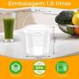 Imagem de Balde 1.8L Transparente Com Fecho Resistente 15 Pçs