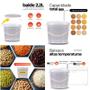 Imagem de Balde 2.2 Litros Para Armazenar Peixe - Kit 15 Pçs