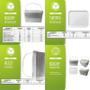 Imagem de Balde 2-4L Para Recicláveis-Kit 4 Pçs