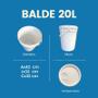 Imagem de Balde 20 L P Plantar Mudas - 3 Unid