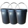 Imagem de Balde 20L Preto Reciclado - 3 Pçs