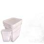 Imagem de Balde 20L Retangular - Kit 04 Pçs P Açougues
