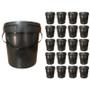 Balde 3L Para Aterramento Com Tampa - 20 Pçs - Nastripack Imagem de Balde 3L Para Aterramento Com Tampa - 20 Pçs