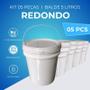 Imagem de Balde 5L Com Alça Para Oleo Reciclado 5 Pçs