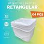 Imagem de Balde Branco 10L Retangular 4 Pcs