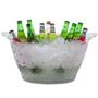Imagem de Balde Champanheira Para Gelo Cerveja Bebida Transparente Capacidade Para 18 Litros