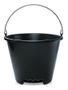 Imagem de Balde com 1 Cava Preto com Alça de Ferro 12L