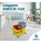 Imagem de Balde Com Espremedor Carrinho Doblô Flex 20lt Bralimpia