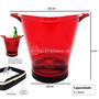 Imagem de Balde De Gelo 5lts Acrílico Com Luz Led Vermelho Para Decoração Em Seu Bar AP1012VM