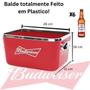 Imagem de Balde de Gelo Cervejas Retangular Budweiser Plástico 5L