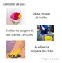 Imagem de Balde De Plástico Com Alça 12 Litros Decorado Azul Plasútil