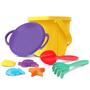 Imagem de Balde De Praia Infantil Kit Para Brincar Areia - Divertoys