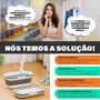 Imagem de Balde de Silicone Retangular Dobrável Retrátil Flexível Compacto Resistente Multiuso C/ Rodinha Casa Apartamento