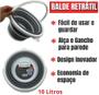 Imagem de Balde Dobrável Silicone Com Alça 10L Powermaid 